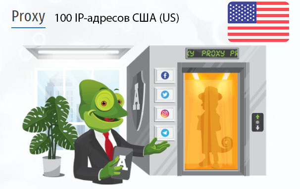 Стоимость 100 пакетных прокси США (US)
