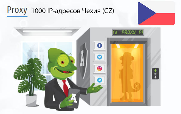 Стоимость 1000 пакетных прокси Чешский (CZ)
